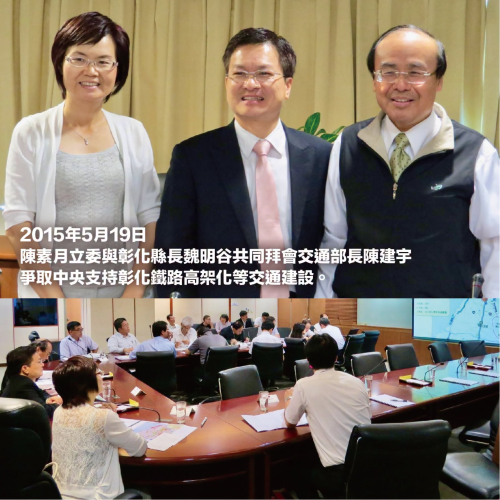 素月參與推動《彰化市鐵路高架化》