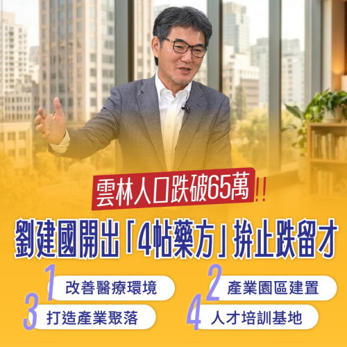 「4帖藥方」，從醫療、產業到人才培育，全面提升雲林的競爭力