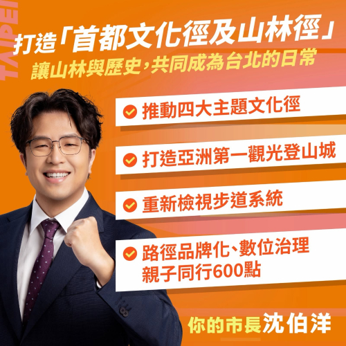 「首都文化徑 × 山林徑」政策，從四大方向，重新串起台北的文化與山林
