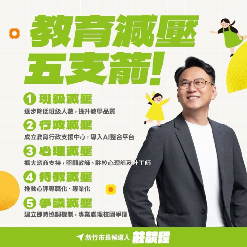 教育減壓五支箭