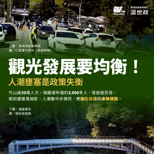 觀光發展要均衡
