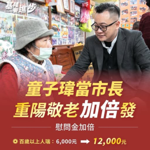 重陽敬老金加倍發