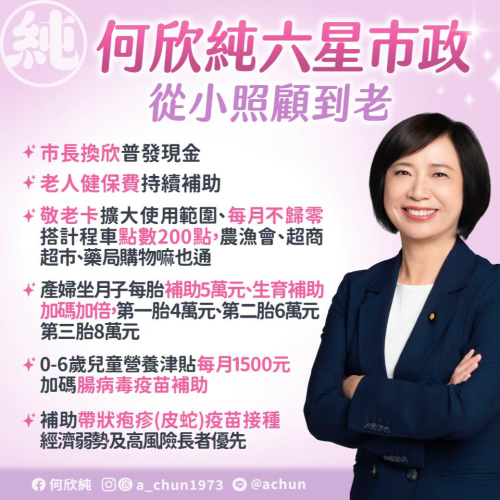 六星市政，市民從小照顧到老